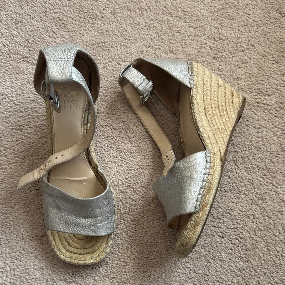 Women's Silver Wedge Sandals
